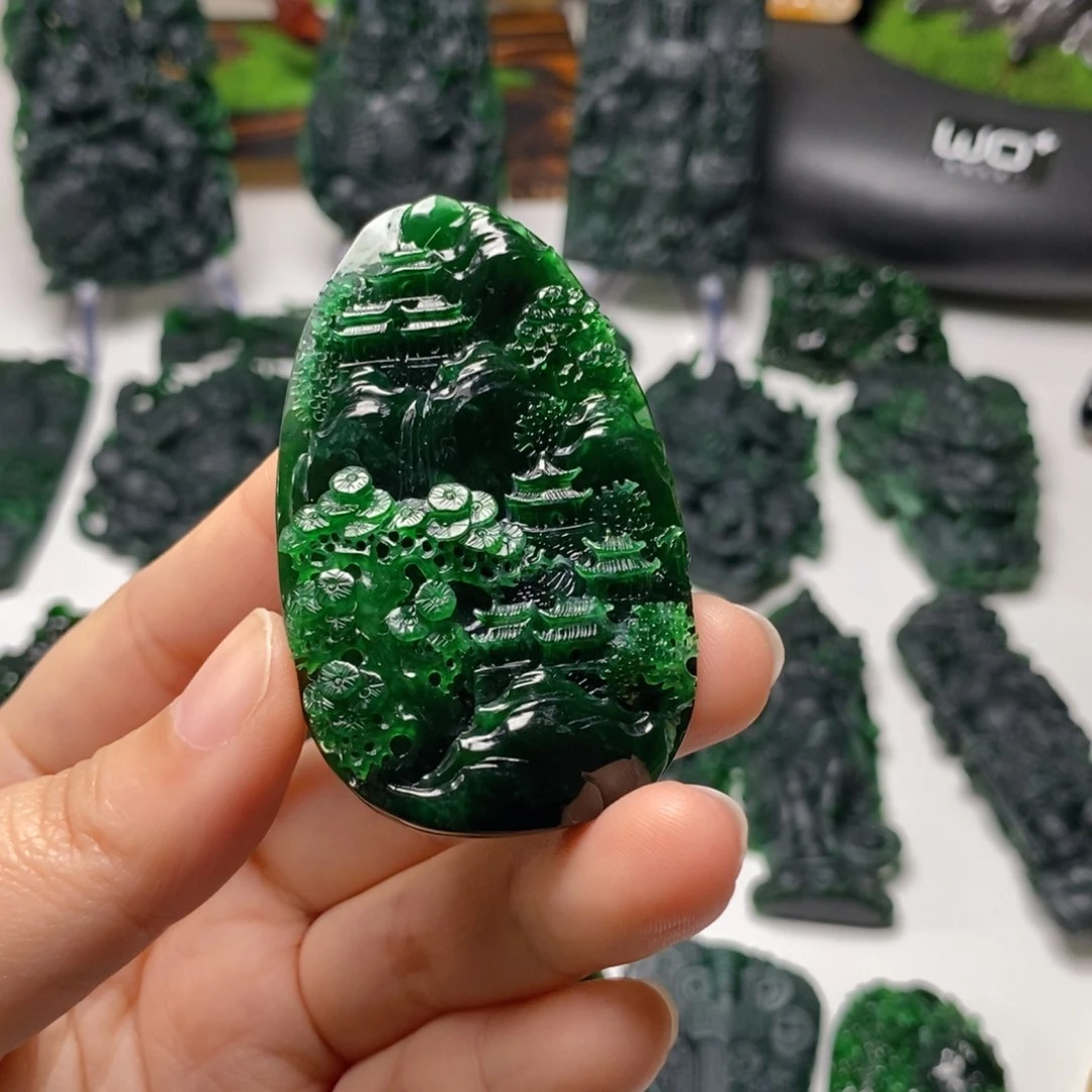 *****定制翡翠未镶嵌纯天然翡翠A货