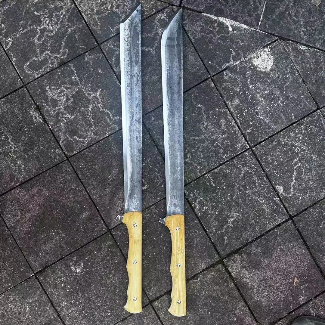 一体成型高猛钢淬火唐横刀户外车载防身冷兵器唐大刀合法未开刃