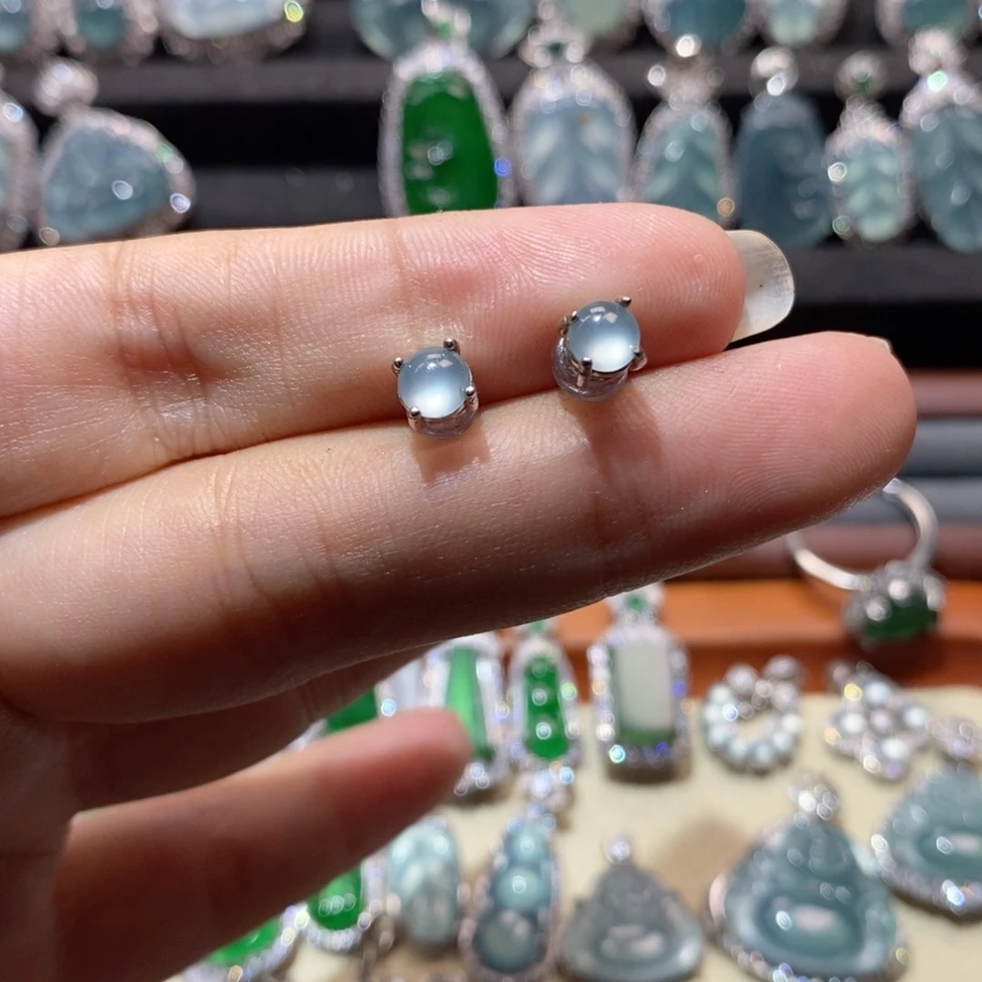 媛***翡翠银S925镶嵌颈饰翡翠