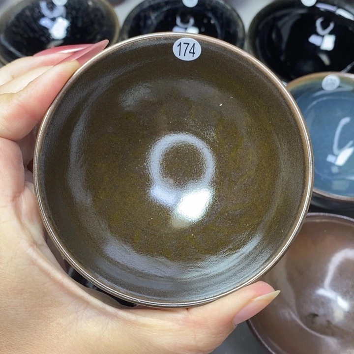 茶盏逗**…建窑建盏柴烧主人杯