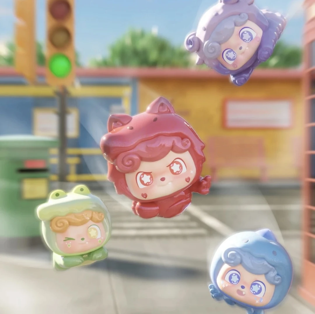 【代拆】Q宝迷你特工队系列萌粒潮玩摆件可爱q宝盲盒