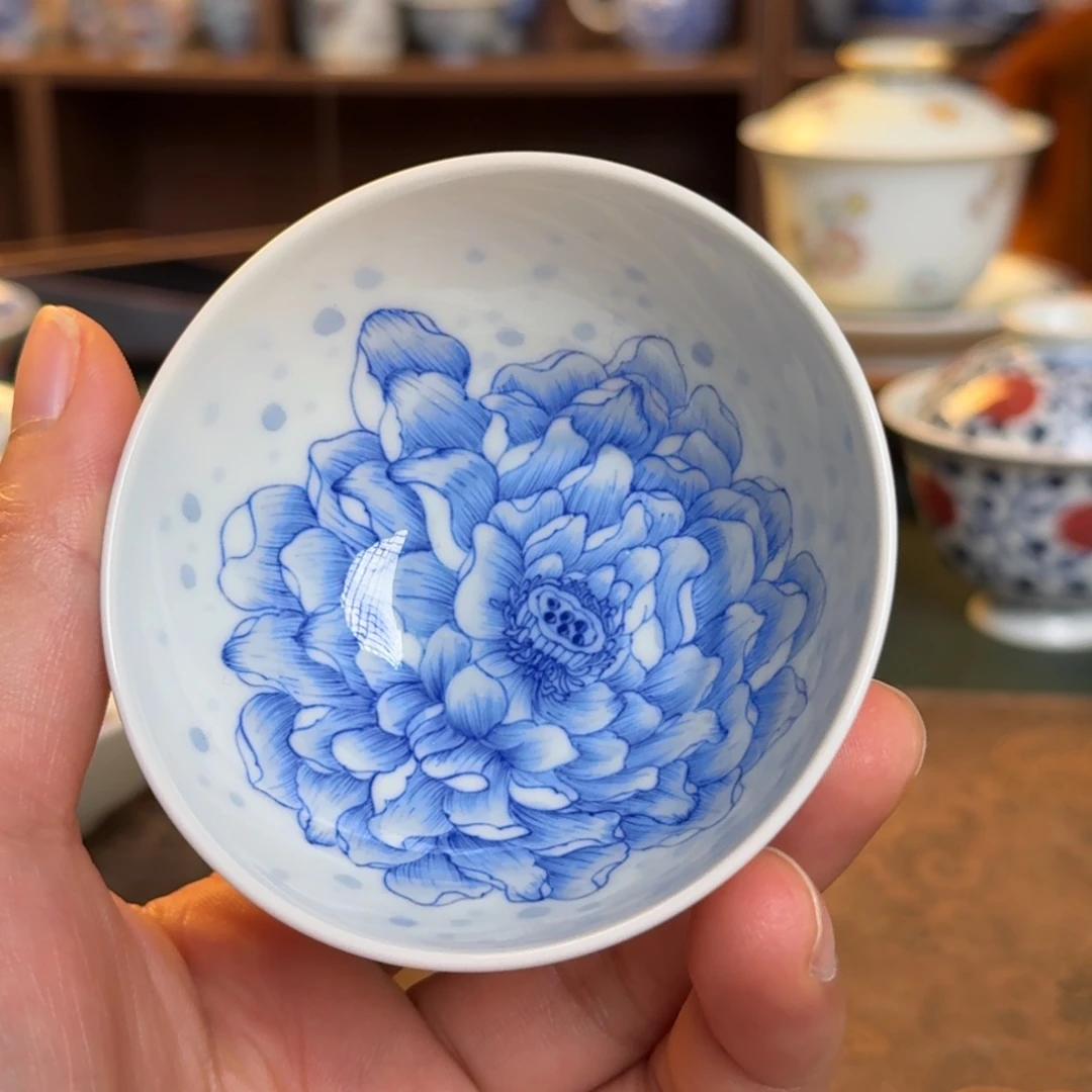 琦*纯手工手绘陶瓷茶具