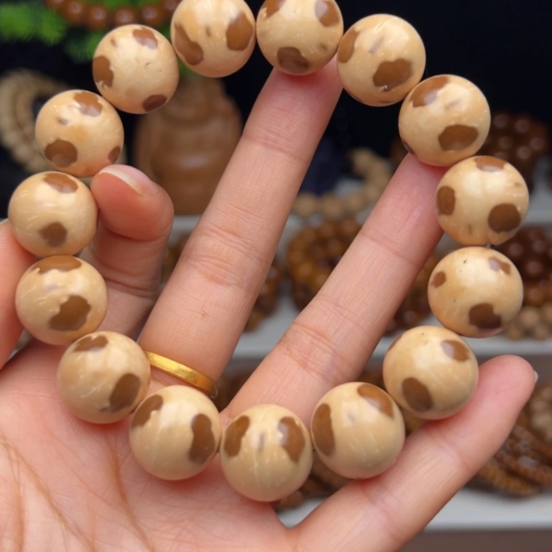 手串紫金鼠卡16半实心三花熊猫