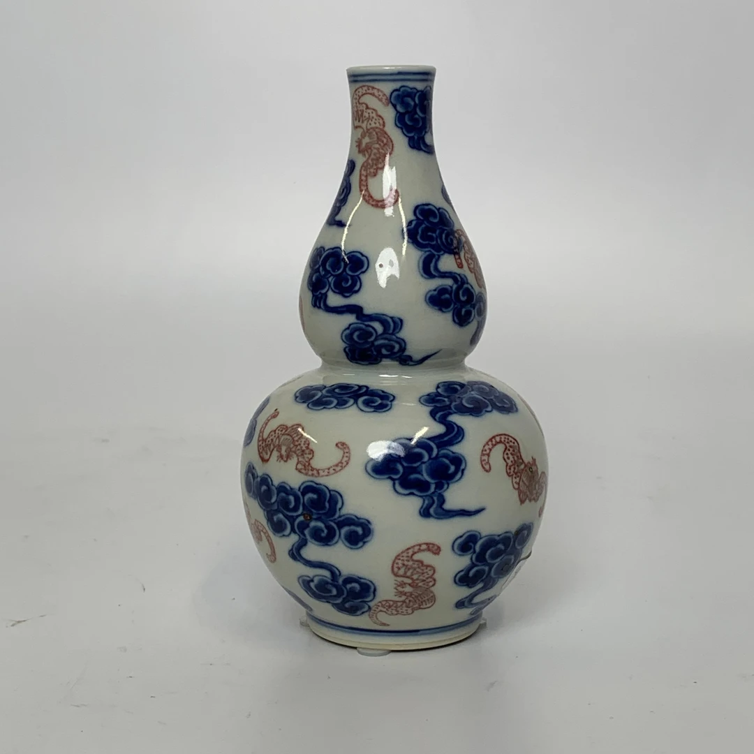 清中期·青花釉里红洪福齐天纹葫芦瓶YYB25YYB0219027