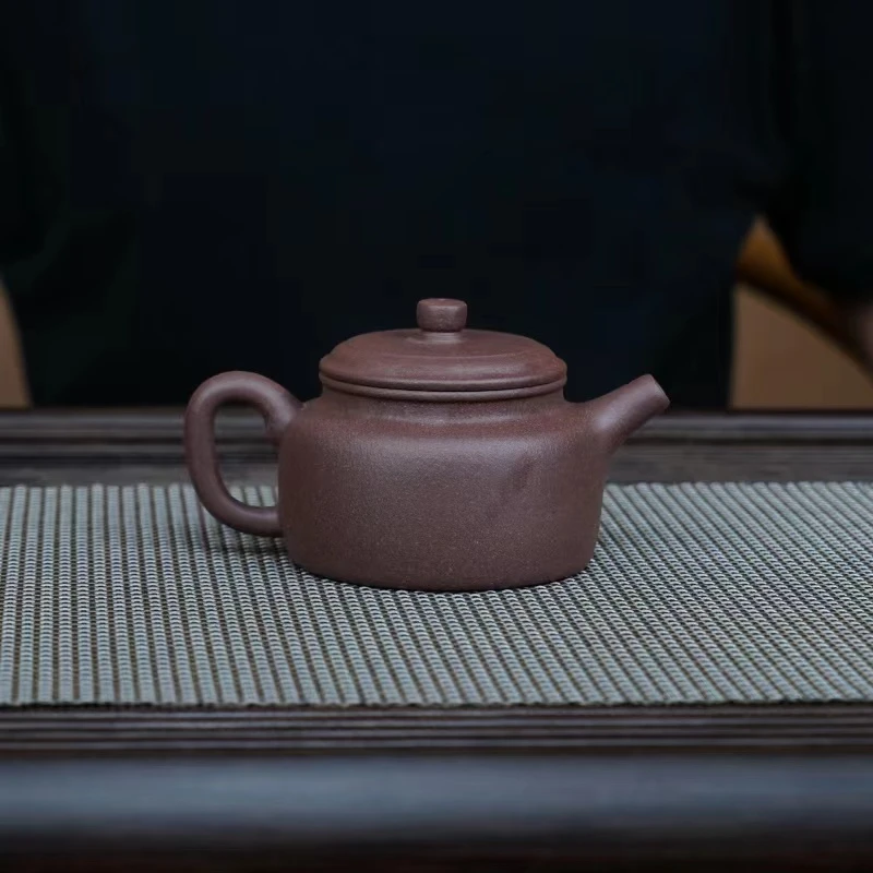 LW粗砂天青【德钟240CC】宜兴黄龙山原矿手工紫砂壶