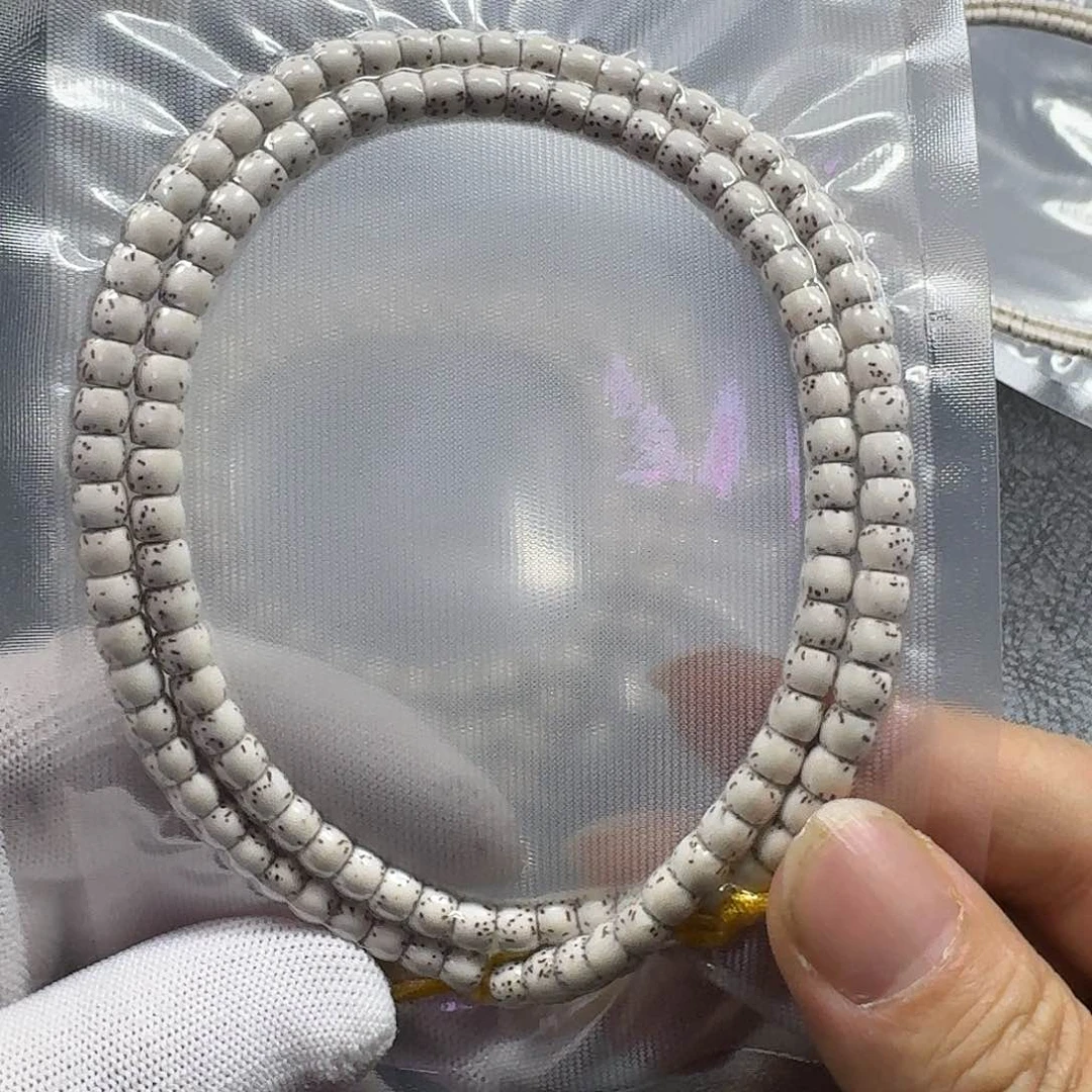 星月菩提手串星月菩提6*5原生态大留白直切