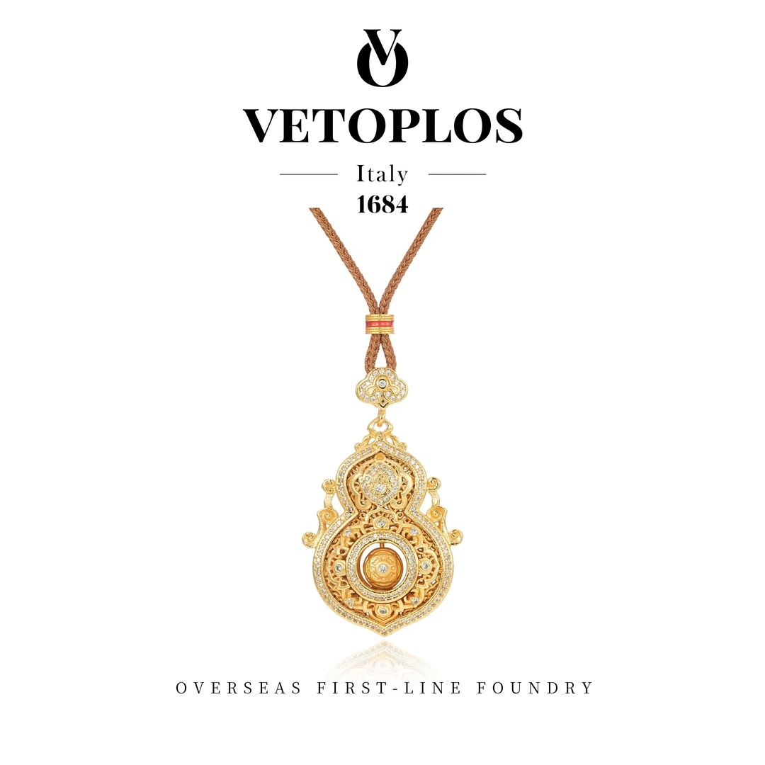 VETOPLOS★福禄长久 新中式重工百搭毛衣链 G0132