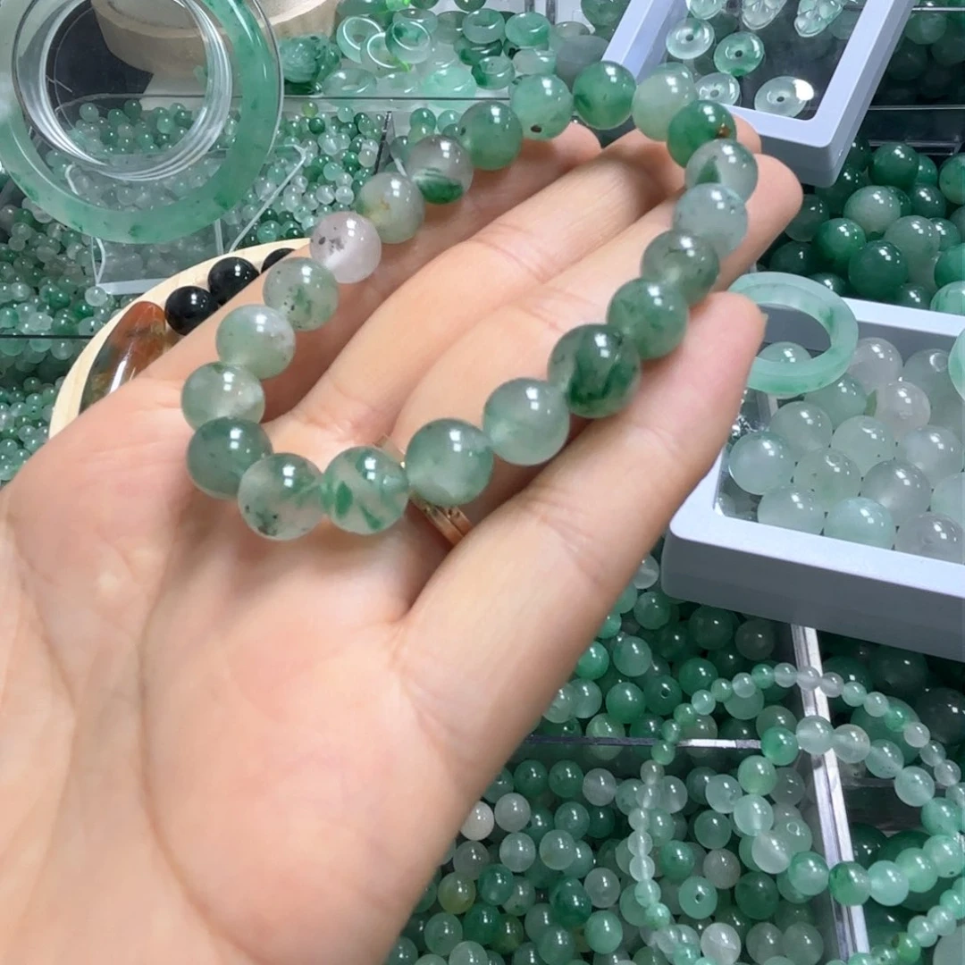 石英质玉手串未镶嵌卡8有瑕疵