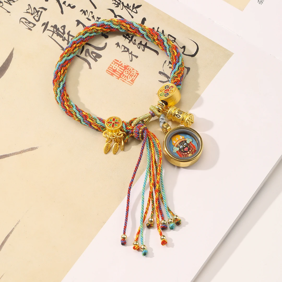 铜合金吊坠 一了个卜扎基擦擦手绳