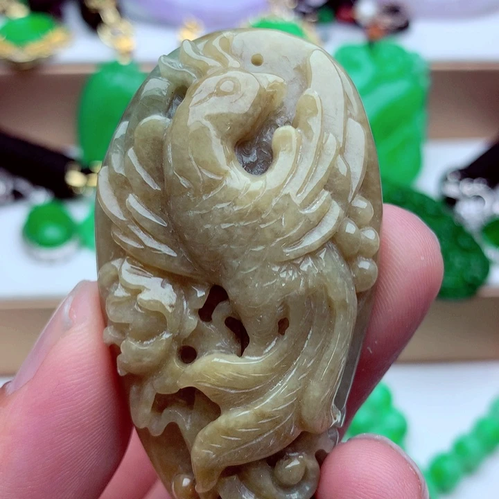 翡翠未镶嵌吊坠(不含链)