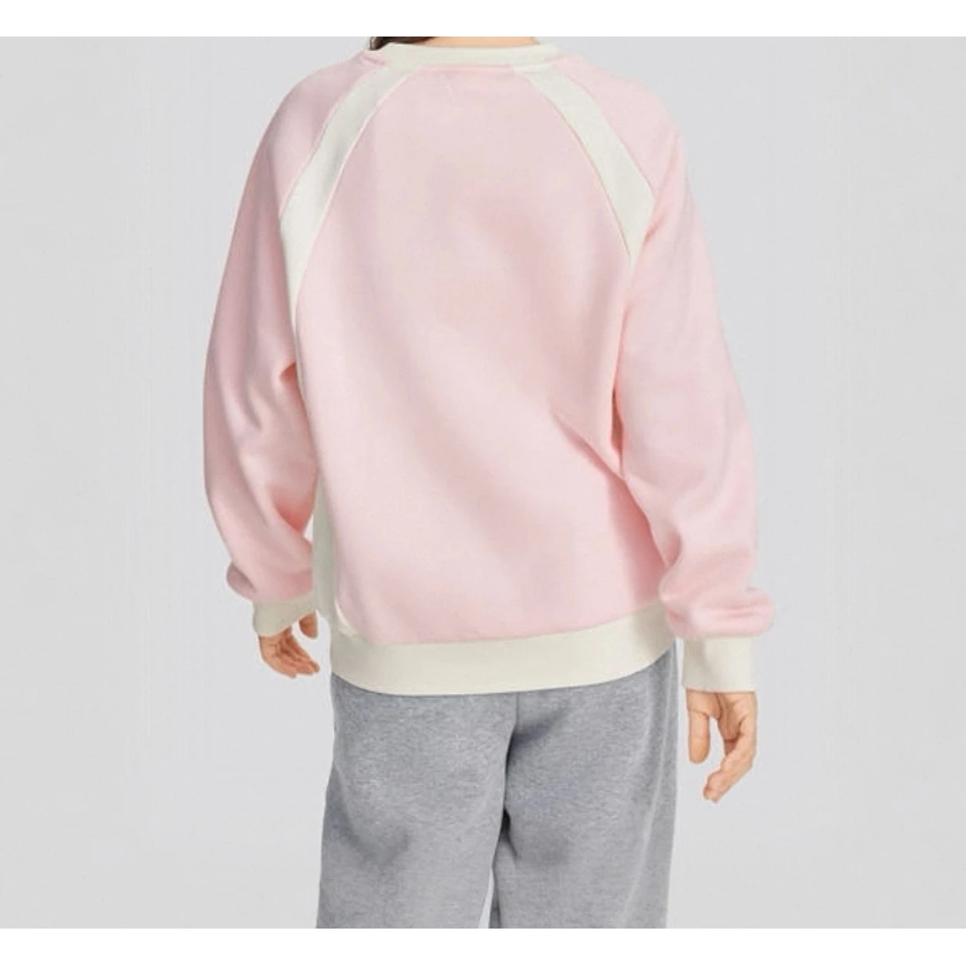 大庆仓【S】双色套头儿童加绒卫衣