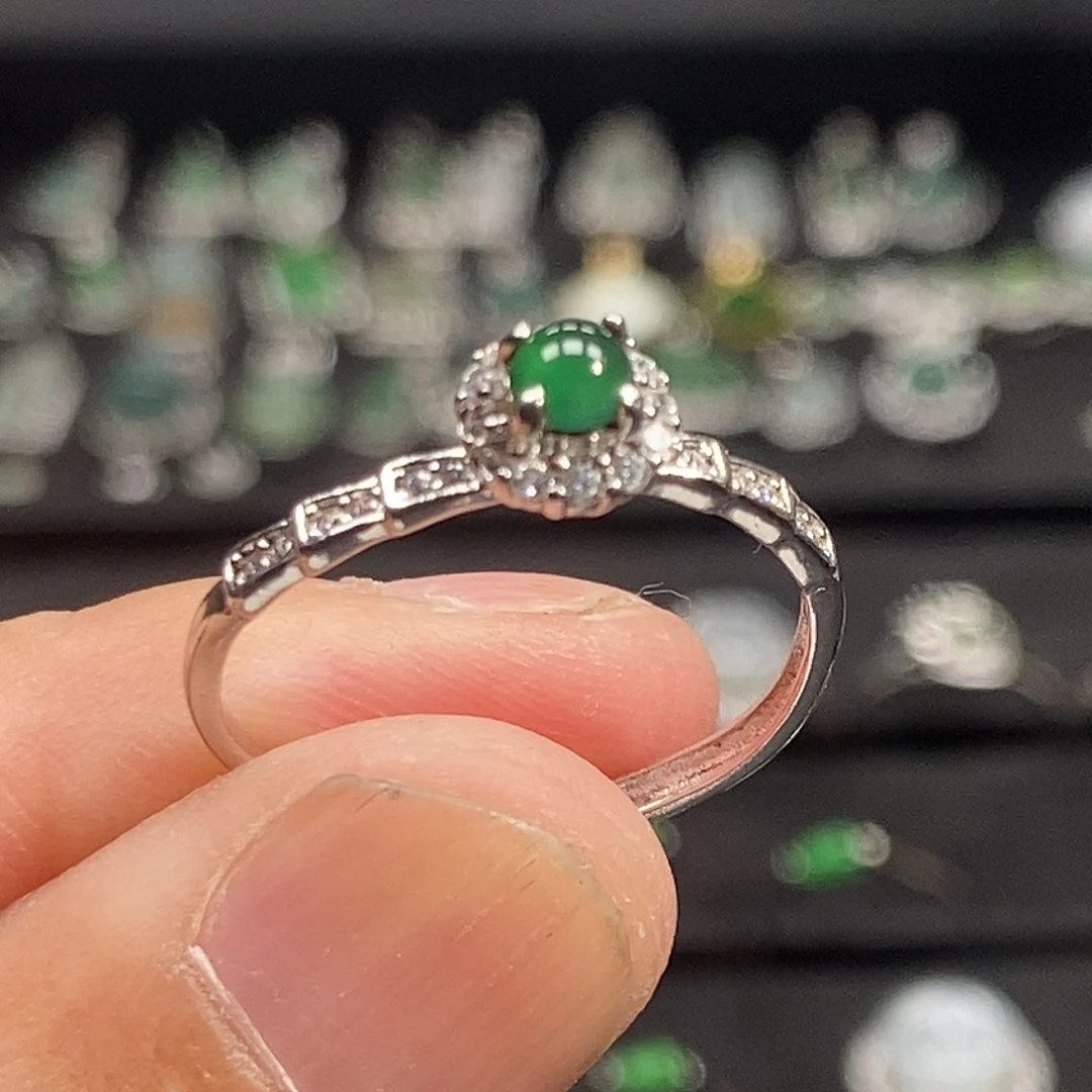 翡翠银S925镶嵌颈饰