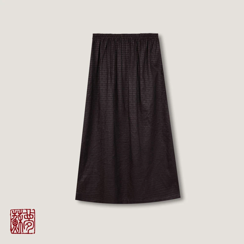 蘇夢【青岩】香云纱休闲实穿百搭半裙0107518