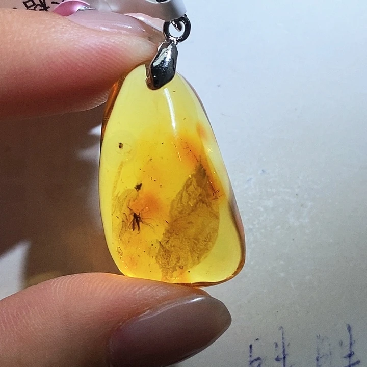 未镶嵌颈饰琥珀琥珀虫珀吊坠