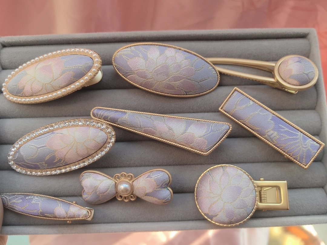 非遗宋锦手工发饰