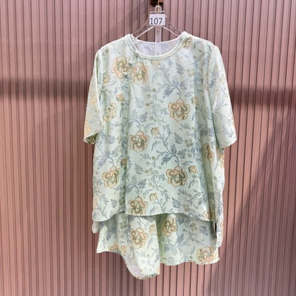 57 清新真丝短裤套装