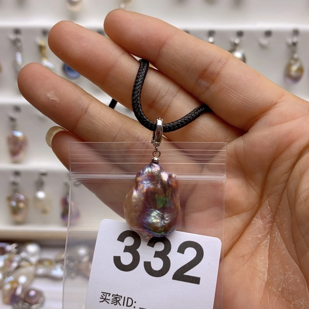 淡水珍珠颈饰银S925镶嵌332