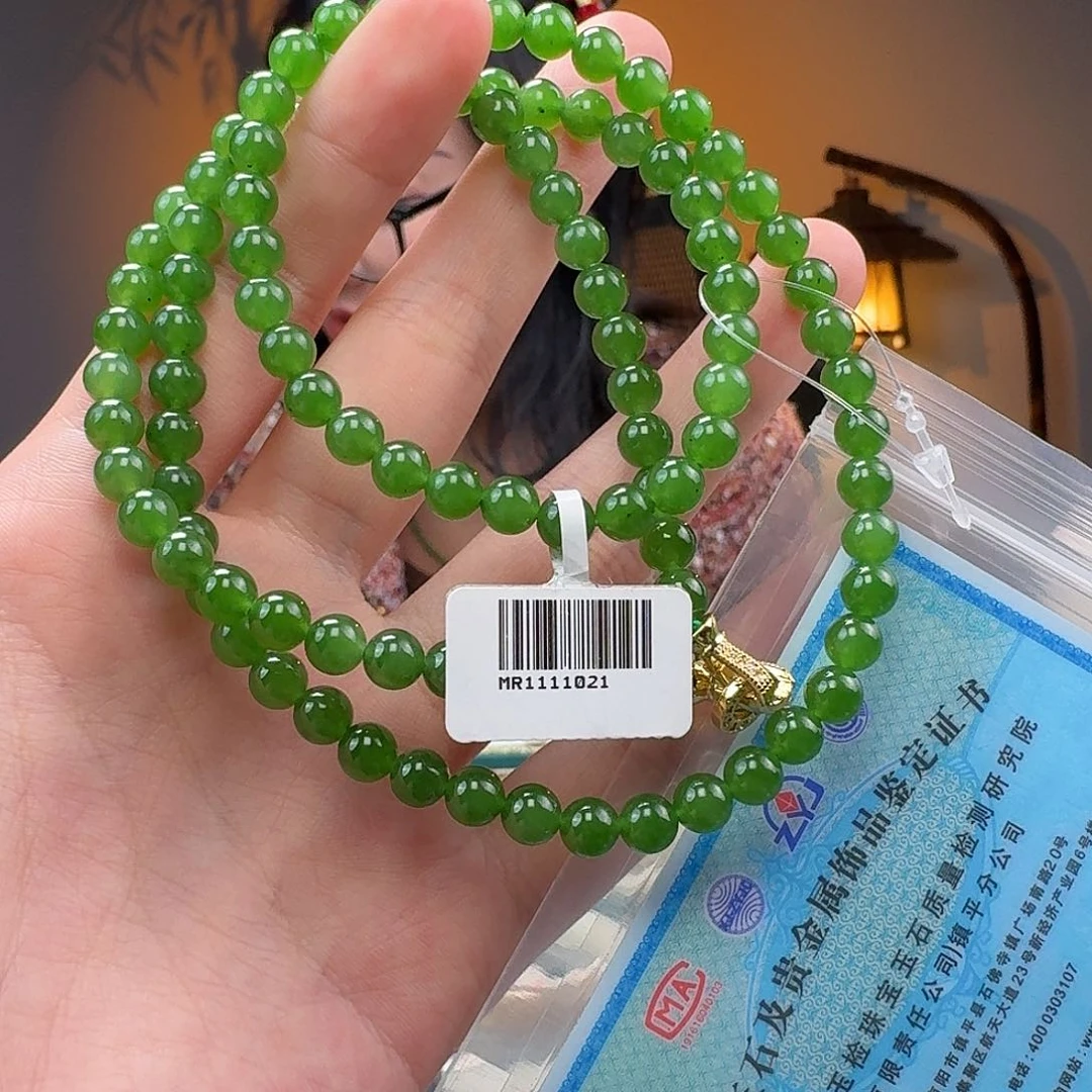 和田玉手串未镶嵌y***?