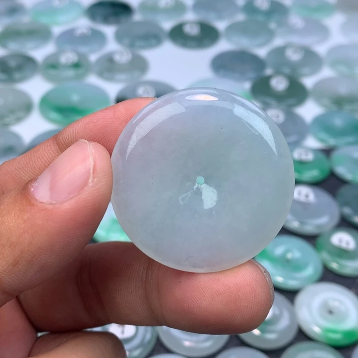 翡翠未镶嵌颈饰缅甸天然A货翡翠38.6-6.2