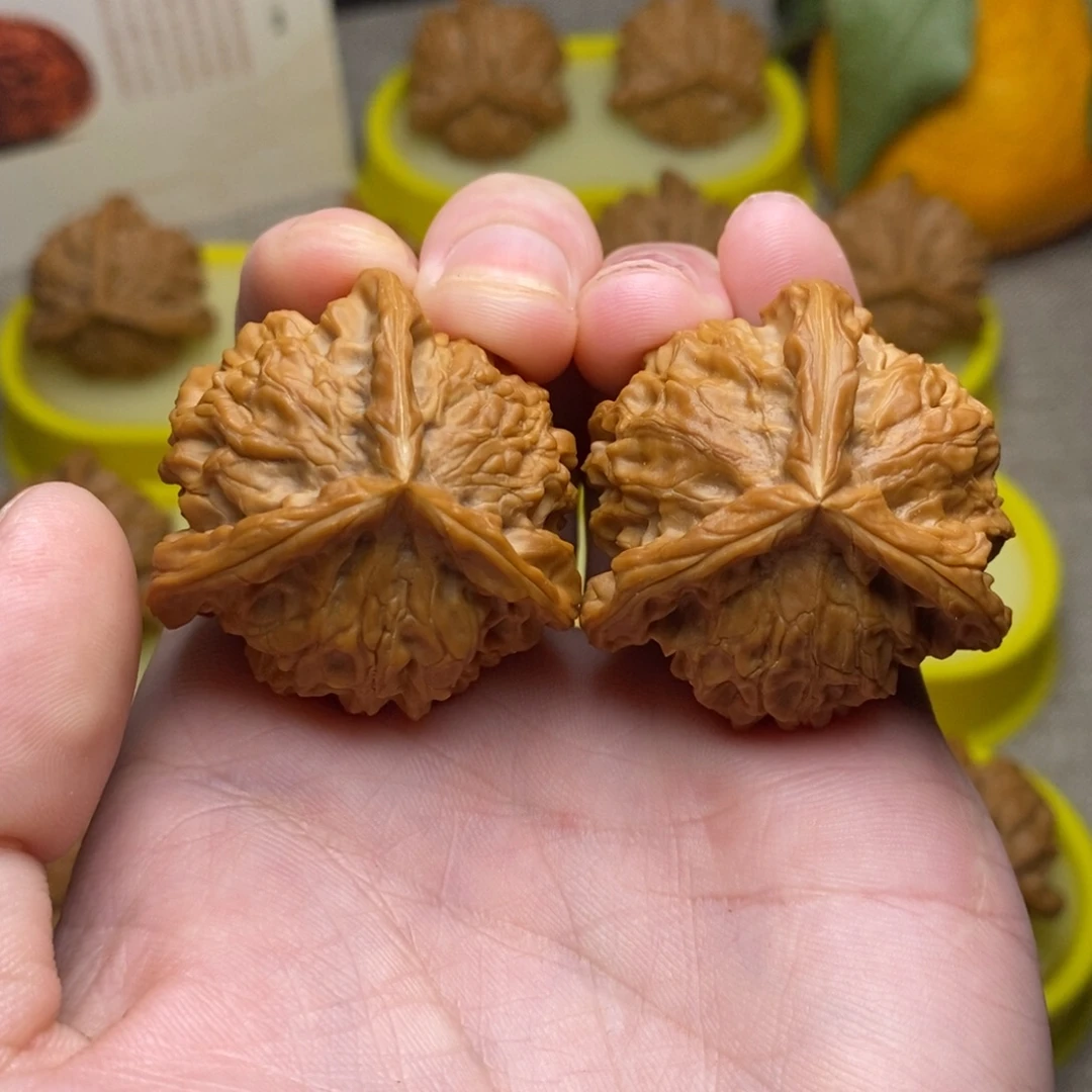 吊坠文玩核桃盘山三棱38精品