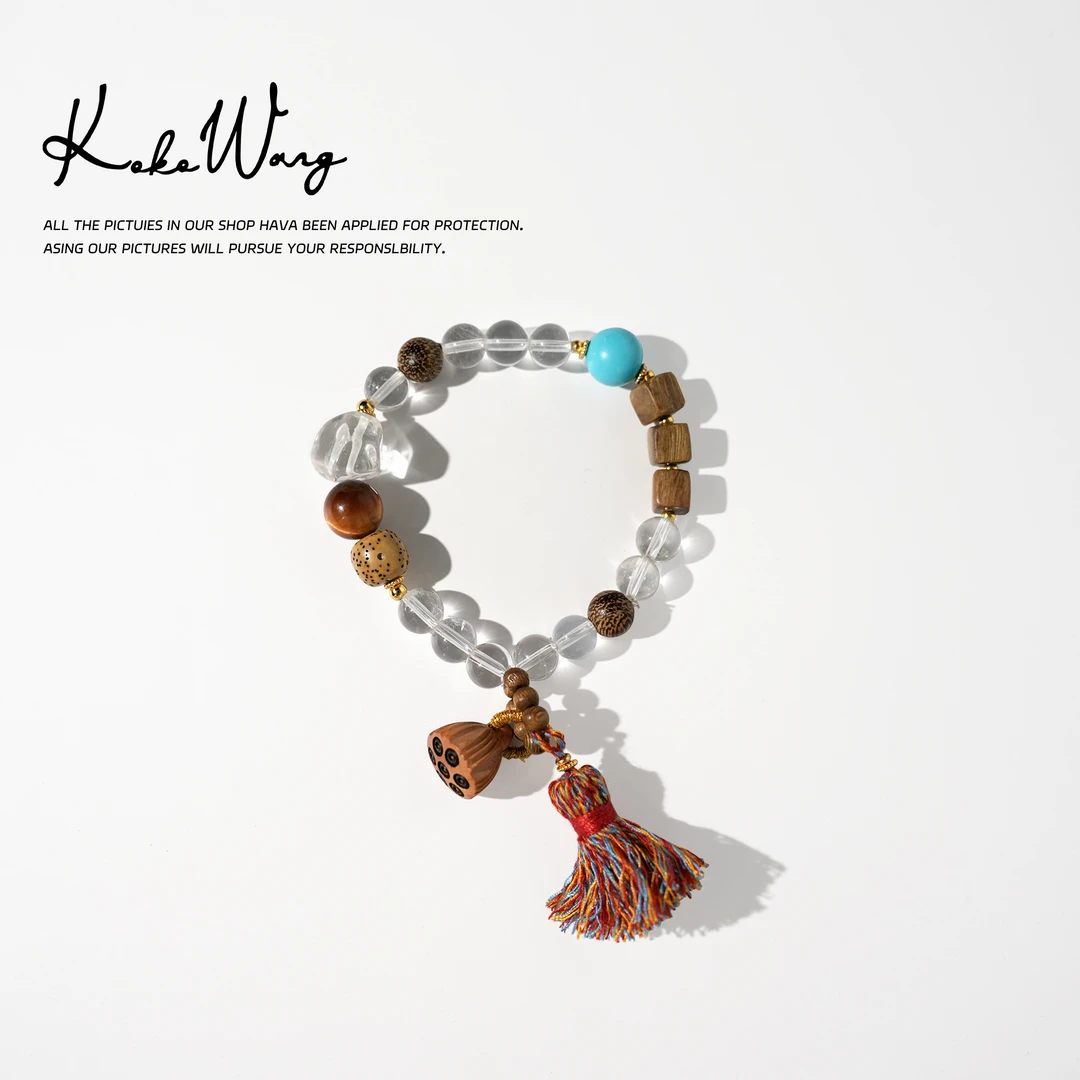 合成金属手链 KOKO WANG复古纯手工编绳时尚百搭手链482985C13S03