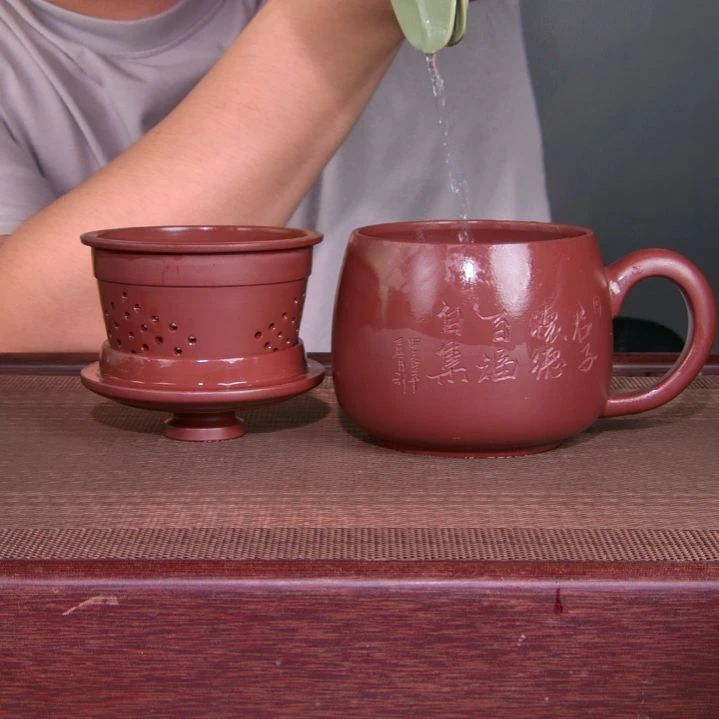 茶杯紫砂高货放漏