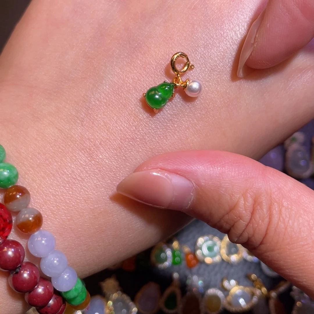 翡翠银S925镶嵌颈饰