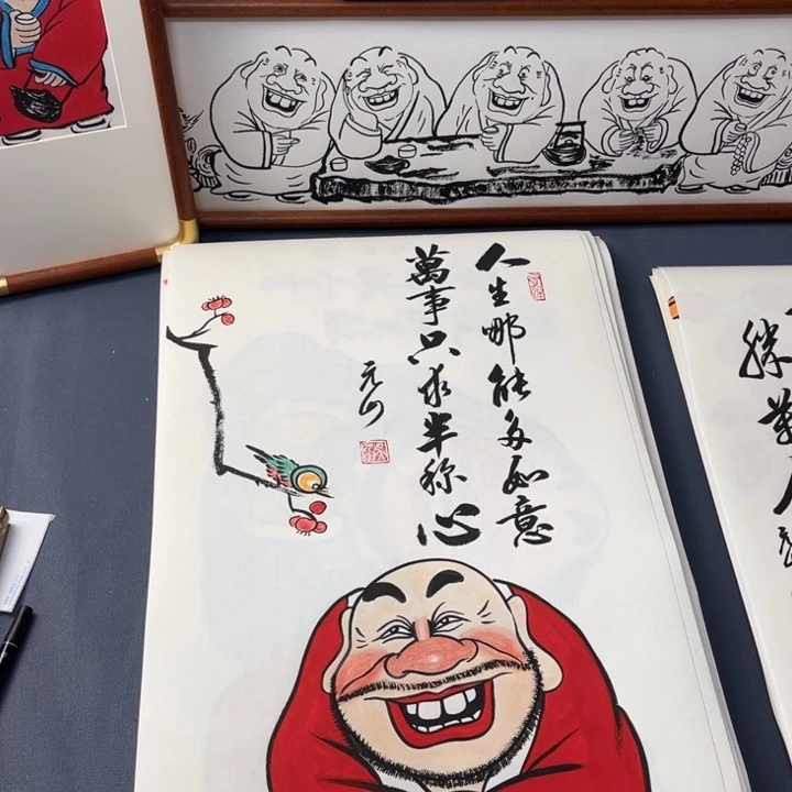 国画纯手绘禅意画作品