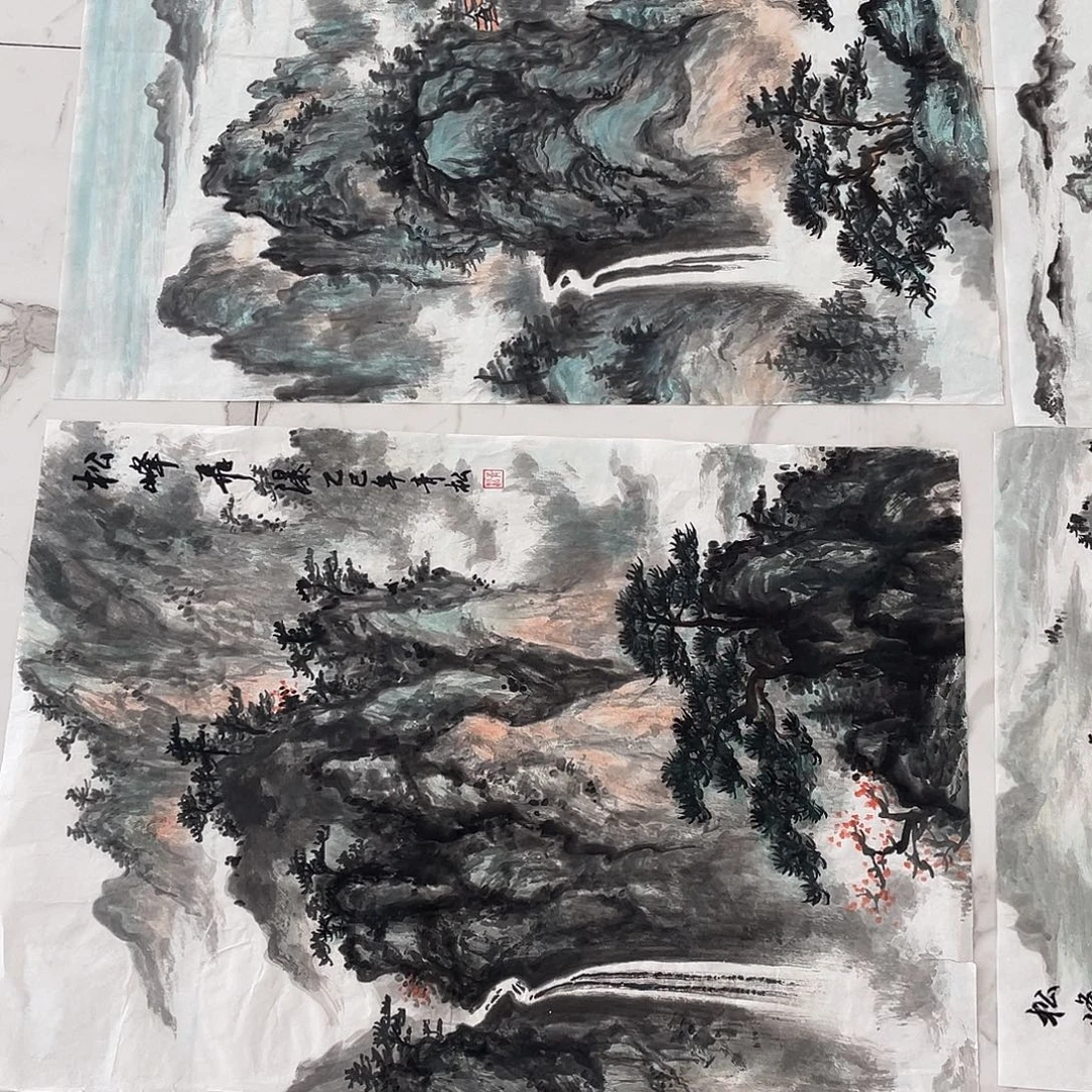 国画国画作品手绘作品