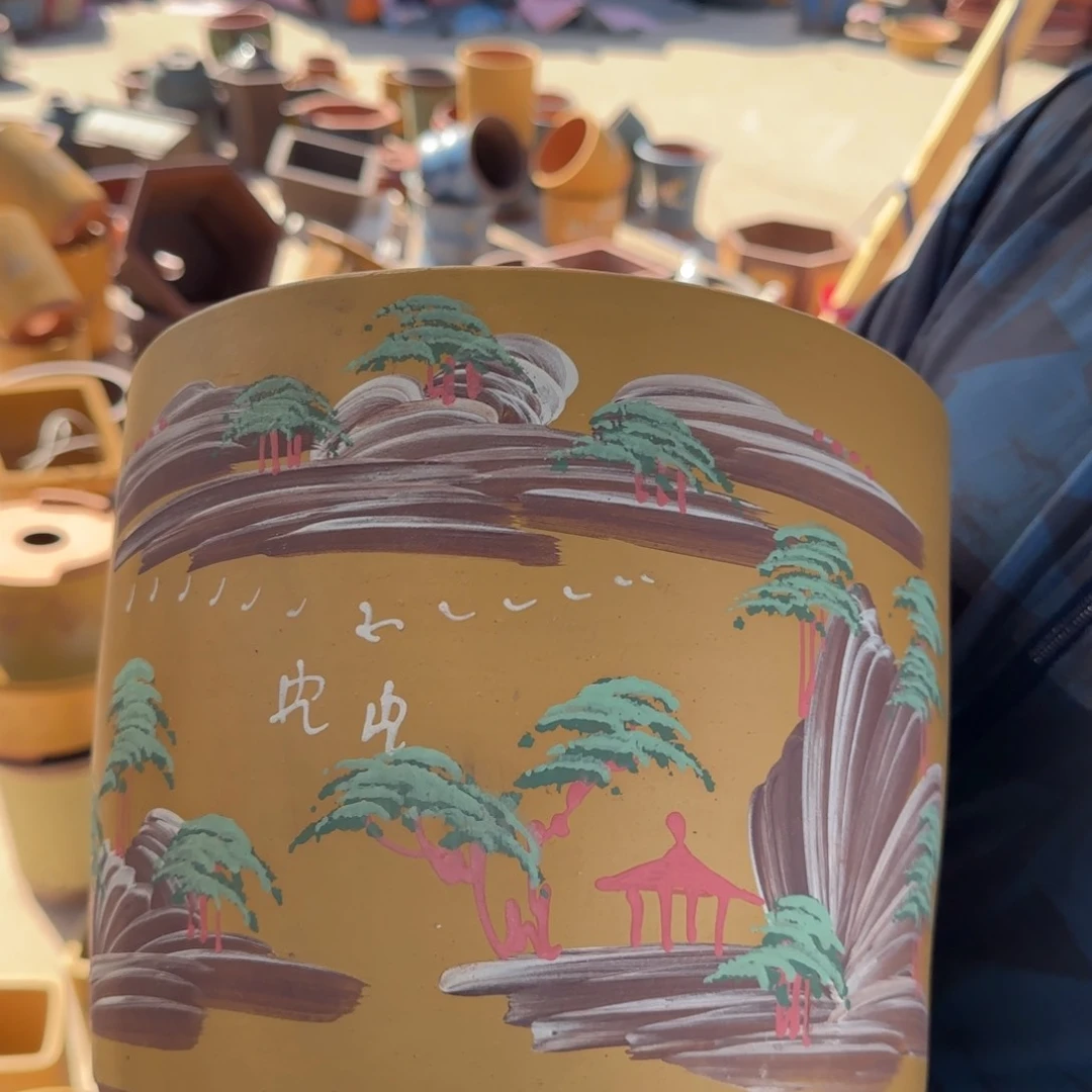 紫砂花盆口径20.17口径