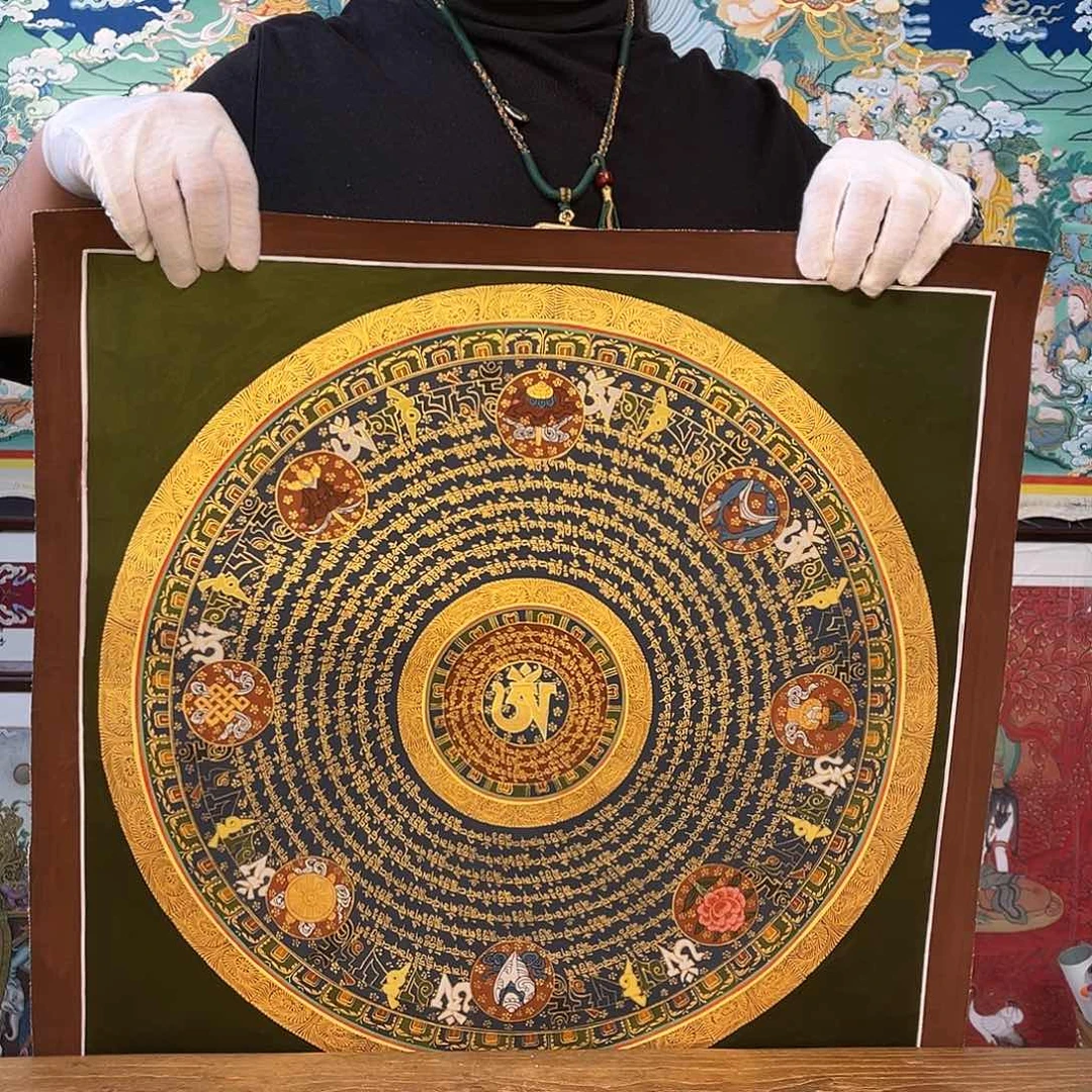 吊坠【尼泊尔】咒轮不带框50/50