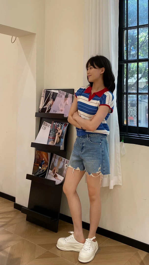 夏季薄款常规女短袖毛针织衫休闲女装