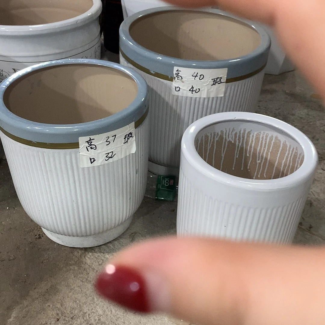 高温陶瓷花盆微瑕