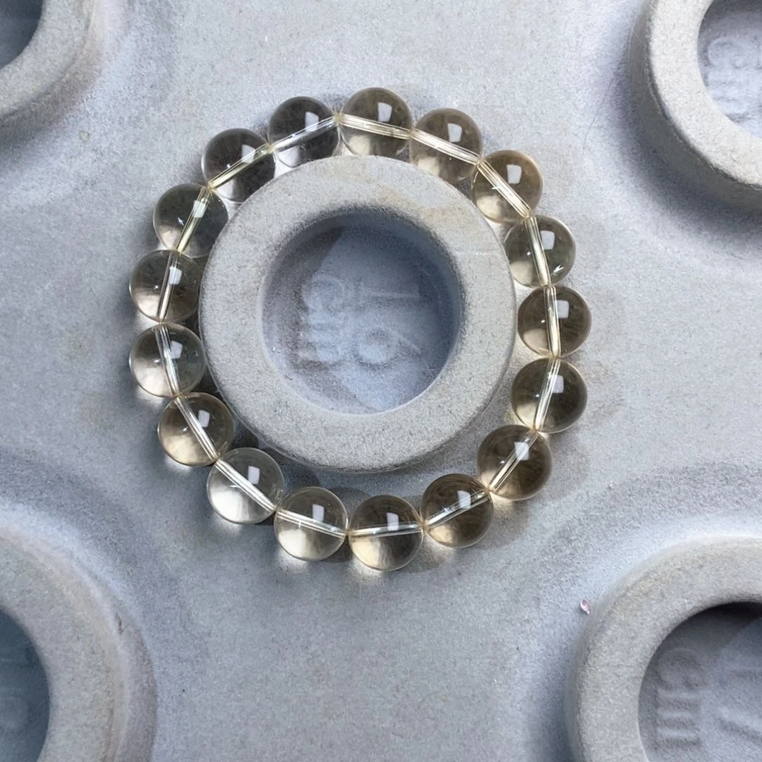 水晶手链未镶嵌E**G黄水晶12.2mm