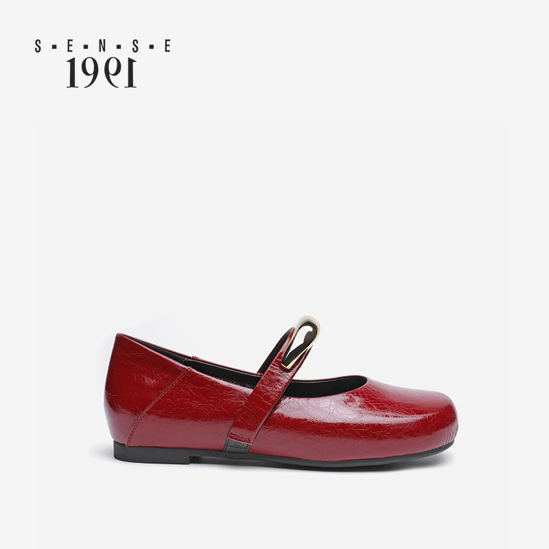 S·E·N·S·E 1991鎏金镶边黑底平底鞋奢品百搭舒适出行潮搭通勤必备