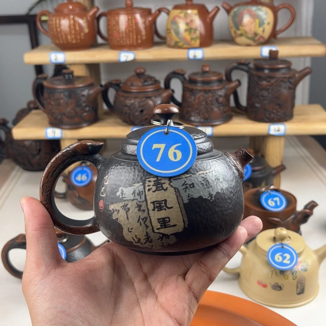 壶建水紫陶全手工制作，老匠人传承手艺