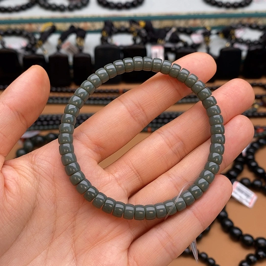 手链未镶嵌和田玉（青玉）去*行