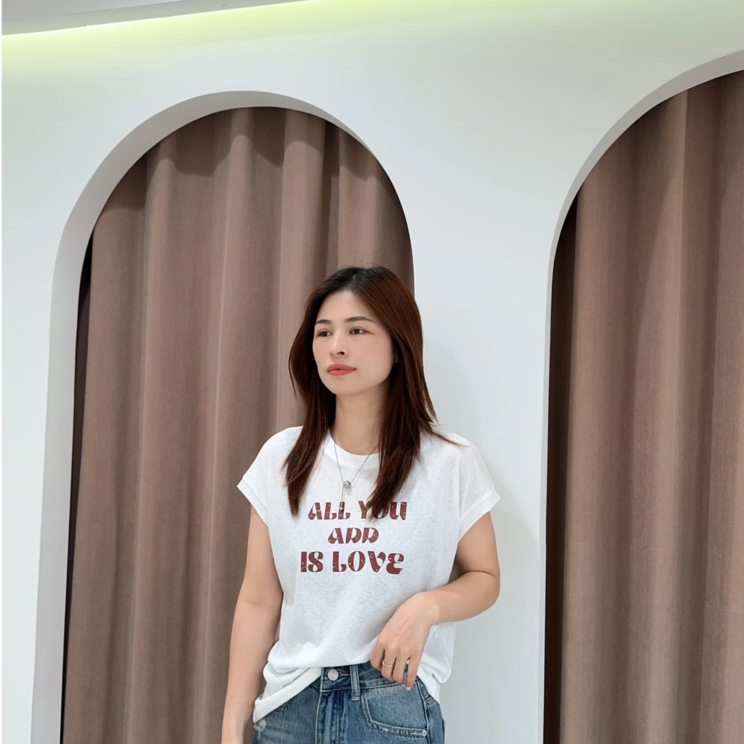 萱萱【字母飞袖】雪花棉字母飞袖上衣538007 050602