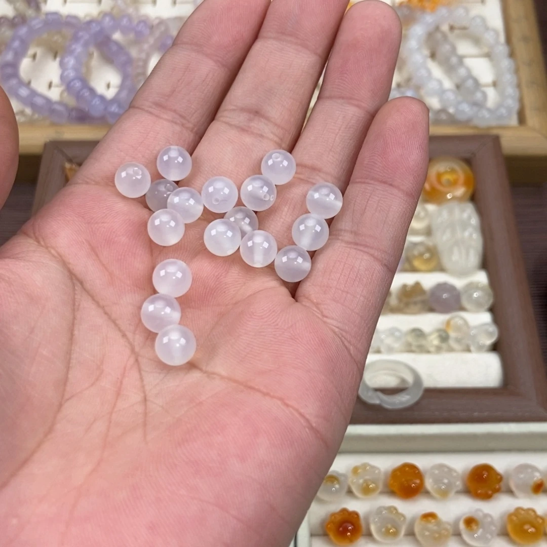 ****～玛瑙/玉髓未镶嵌手链椰子