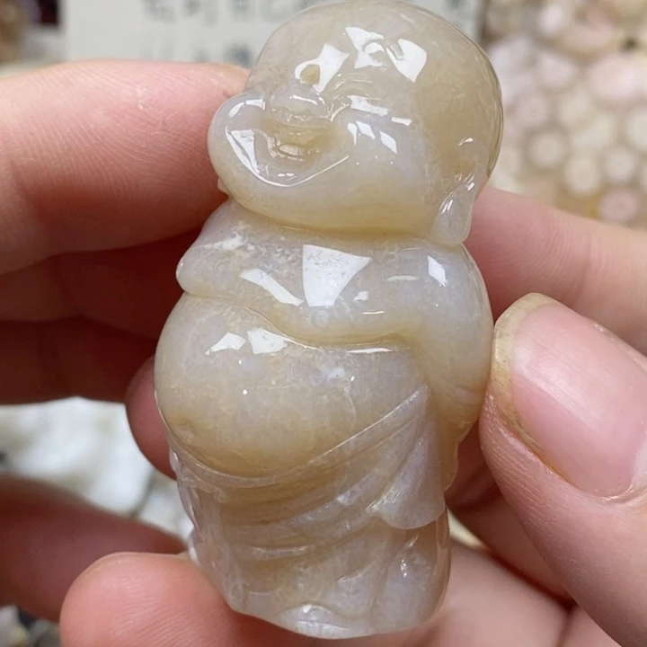 硅化珊瑚（珊瑚玉）未镶嵌颈饰有瑕