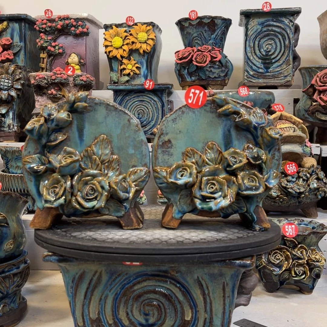 陶瓷微瑕571 号陶然花盆