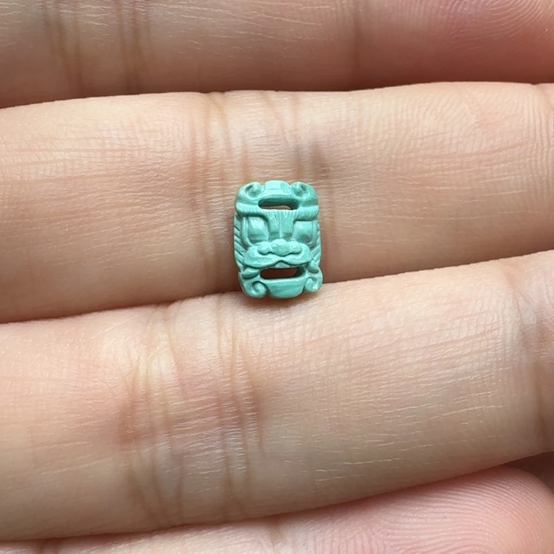 绿松石未镶嵌经书扣