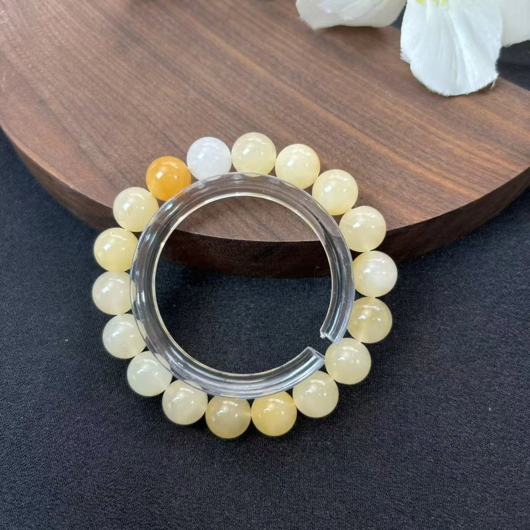 【七七专属】金丝玉圆珠素圈手串10mm qqdc504