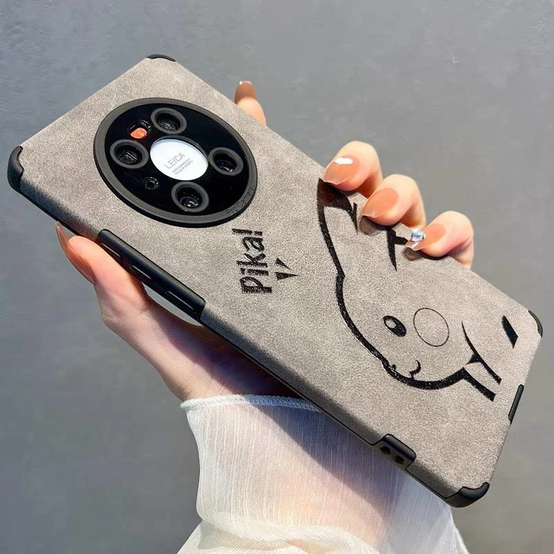 适用华为mate80promax手机壳翻毛皮mate70pro保护套Mate60小众Pro