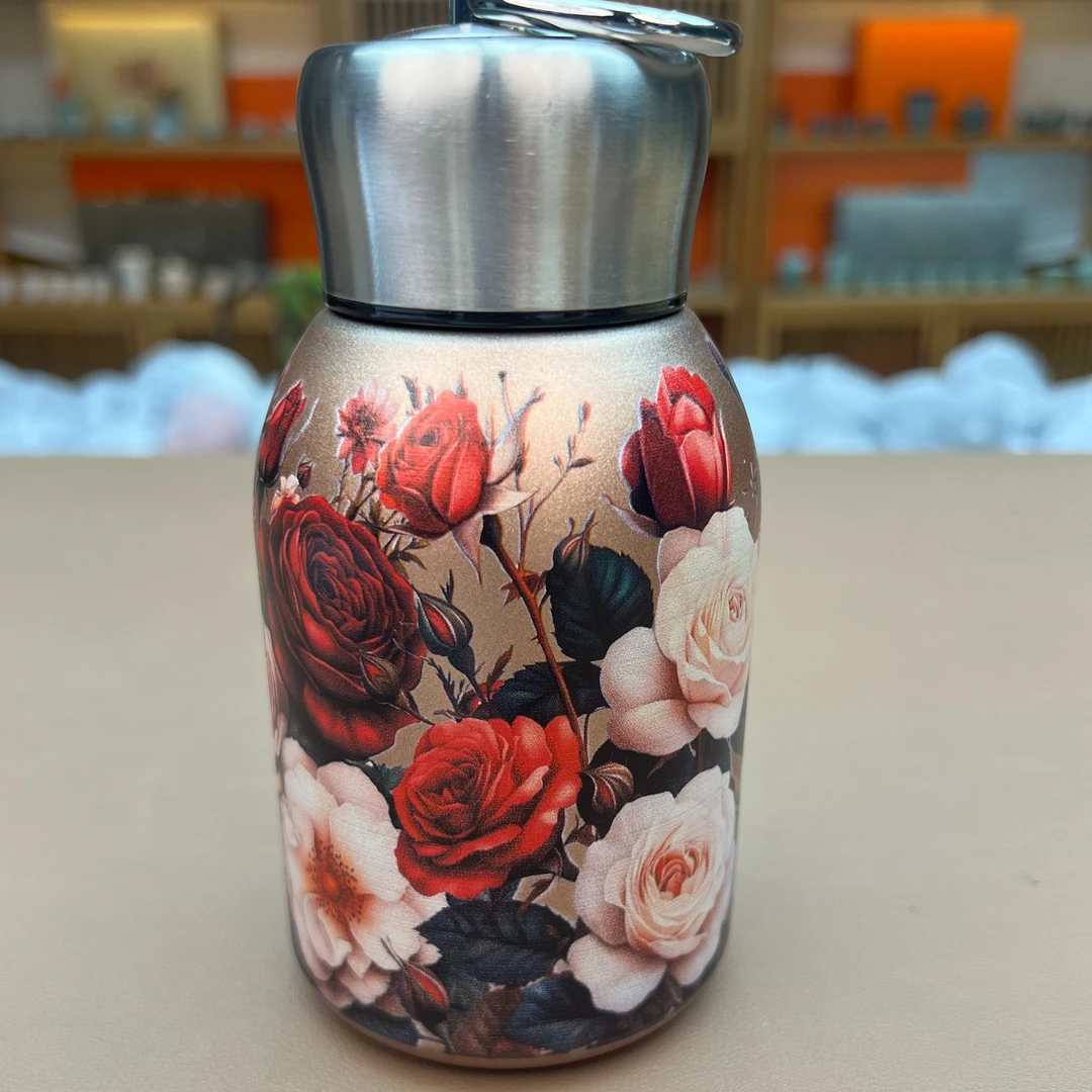 YS667-牡丹小胖丁暖水壶复古陶瓷大容量纯手工主人杯手绘珐琅彩