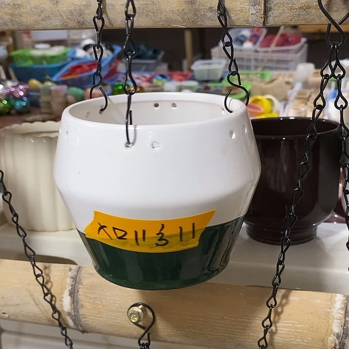 摆件陶盆有孔 微瑕介意勿拍