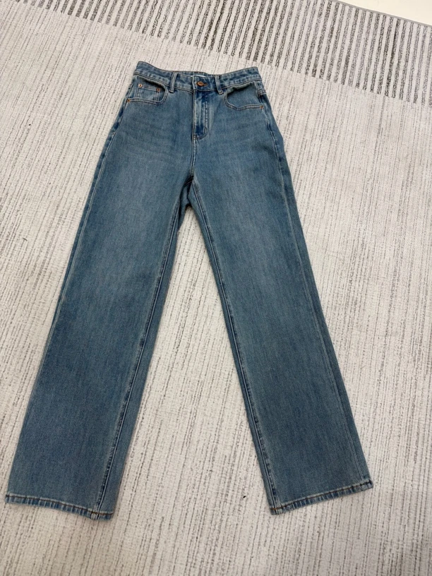 FW2025春窄版直筒拖地裤