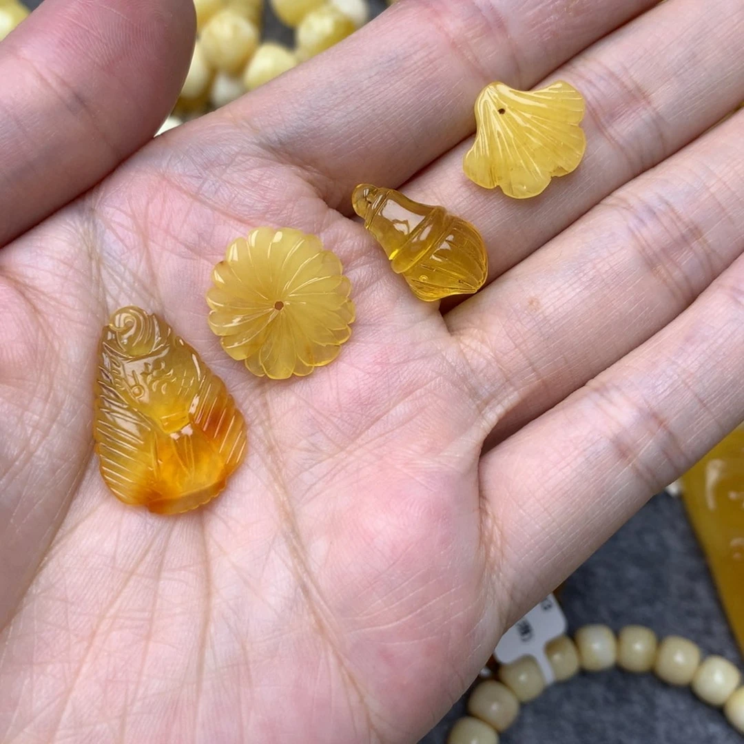 琥珀未镶嵌珠宝奇石水*月1