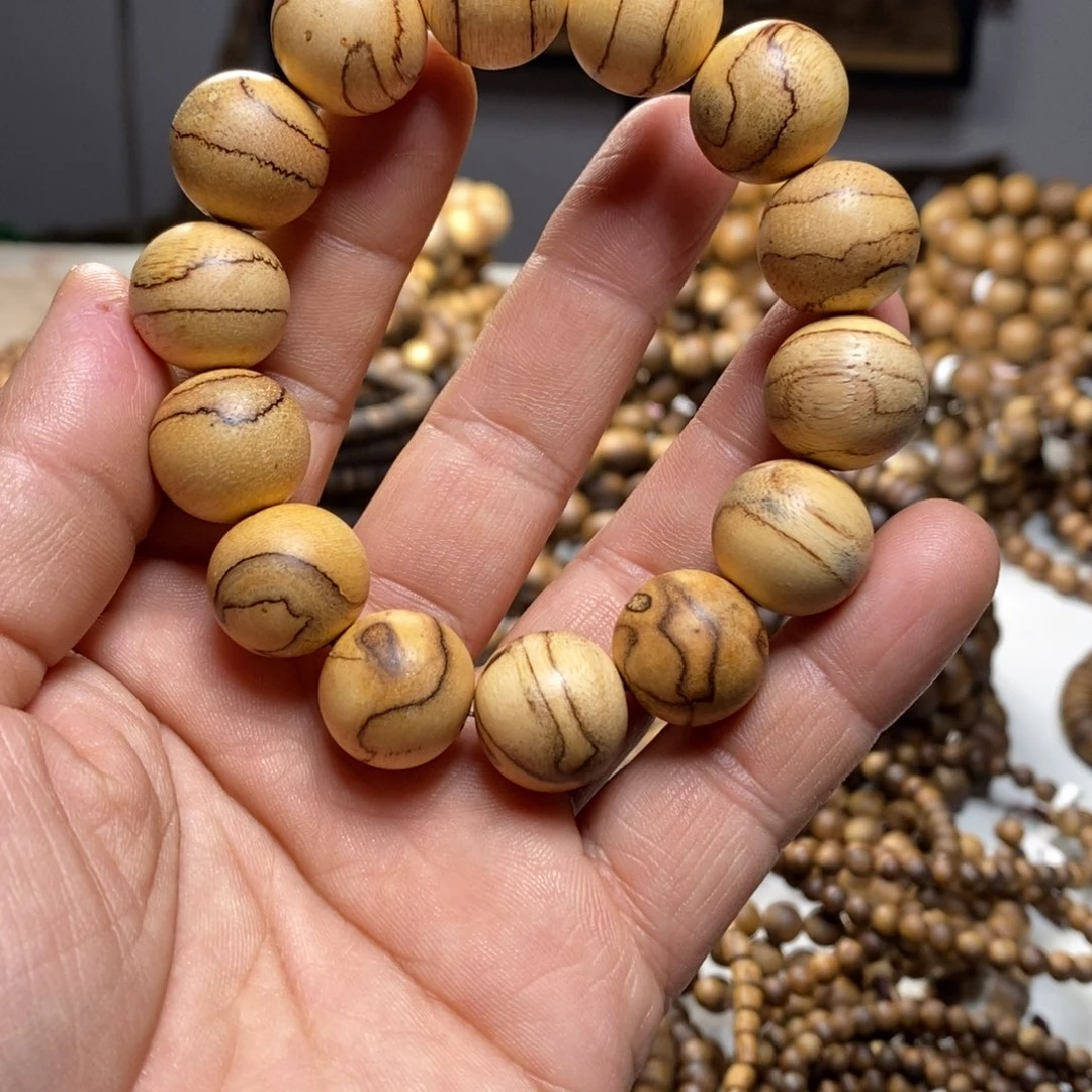 沉香手串用****6沉香单圈手串