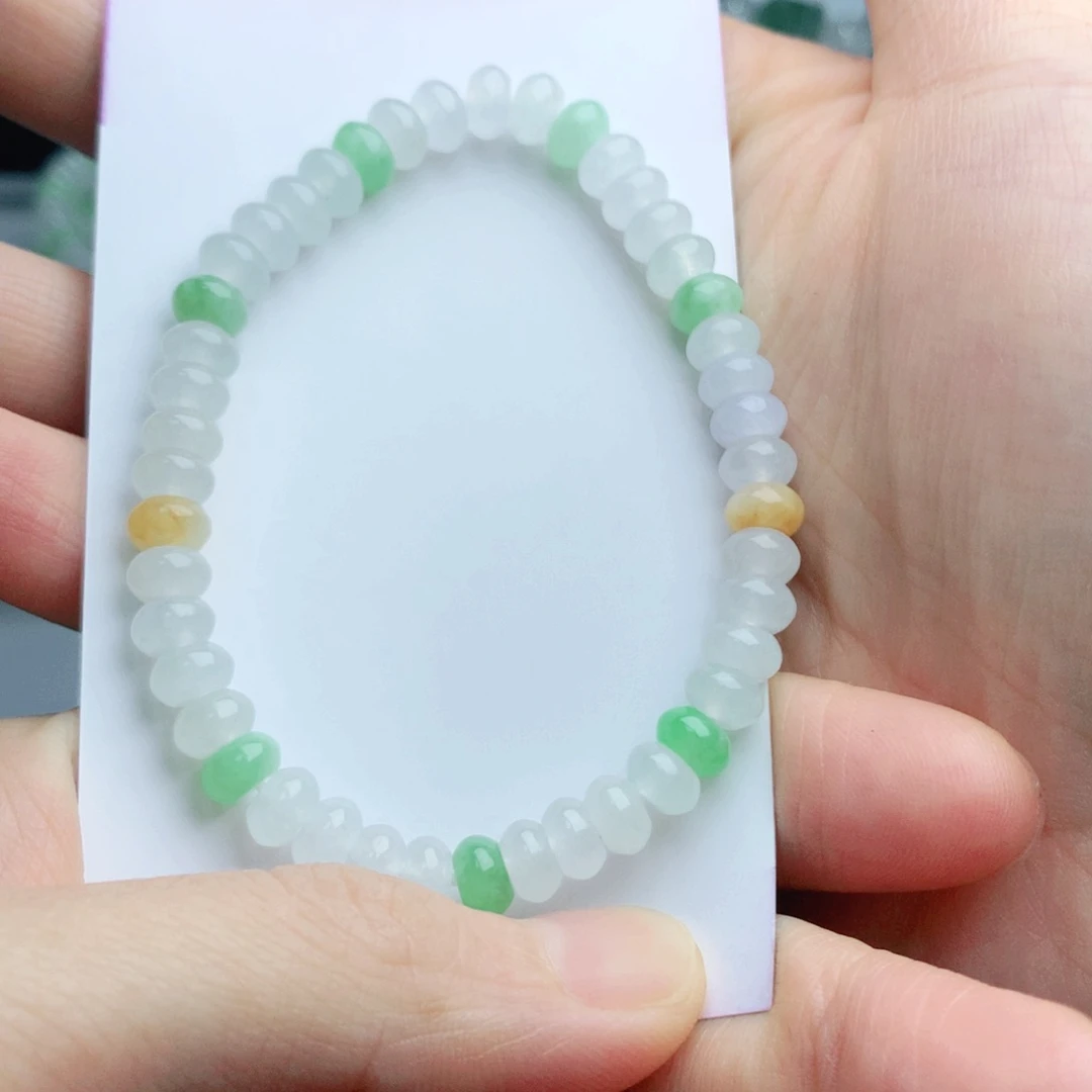 翡翠手链未镶嵌蒹*珠串